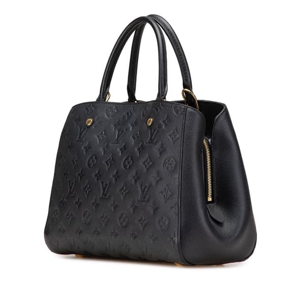 Pre-owned Louis Vuitton Monogram Empreinte Montaigne MM Black