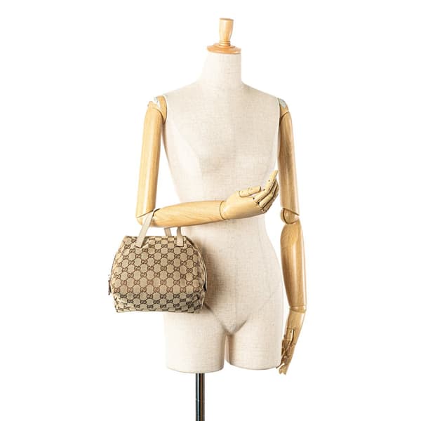 Pre-owned Gucci GG Canvas Handbag Brown