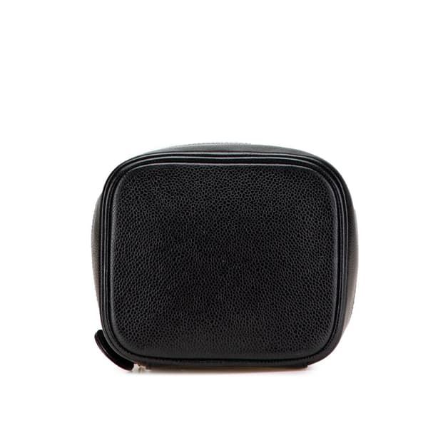 Pre-owned Chanel CC Caviar Vanity Case Black