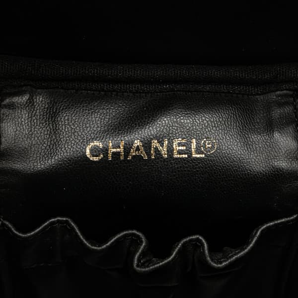 Pre-owned Chanel CC Caviar Vanity Case Black