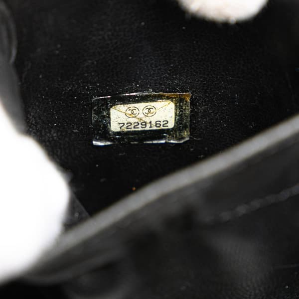 Pre-owned Chanel CC Caviar Vanity Case Black