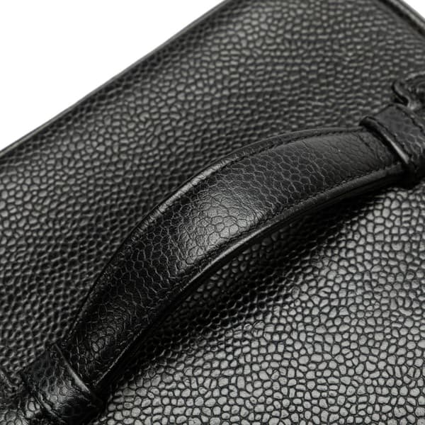 Pre-owned Chanel CC Caviar Vanity Case Black