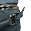 Miniatyrbillede 10 af 10: Pre-owned Fendi Leather Selleria Lei Whipstitch Satchel Blue