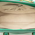 Miniatyrbild 4 av 10: Pre-owned Gucci Leather Bright Bit Satchel Green