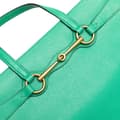 Miniatyrbild 7 av 10: Pre-owned Gucci Leather Bright Bit Satchel Green