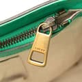 Miniatyrbild 8 av 10: Pre-owned Gucci Leather Bright Bit Satchel Green