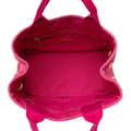 Miniatyrbilde 4 av 7: Pre-owned Prada Small Canvas Canapa Logo Satchel Pink