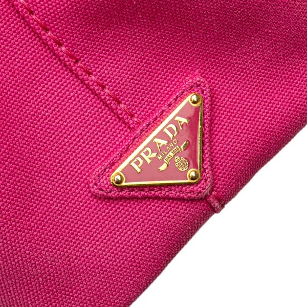 Pre-owned Prada Small Canvas Canapa Logo Satchel Pink