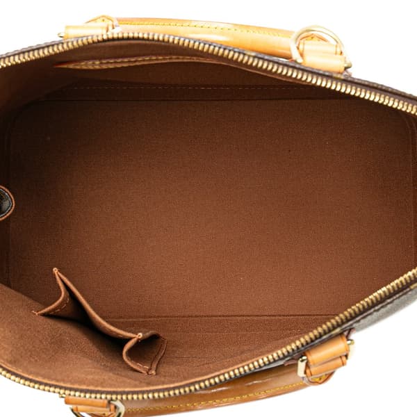 Pre-owned Louis Vuitton Monogram Alma PM Brown