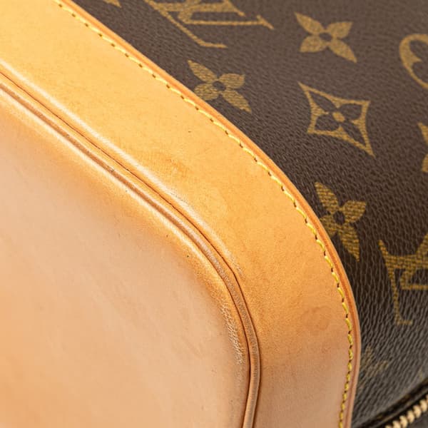 Pre-owned Louis Vuitton Monogram Alma PM Brown