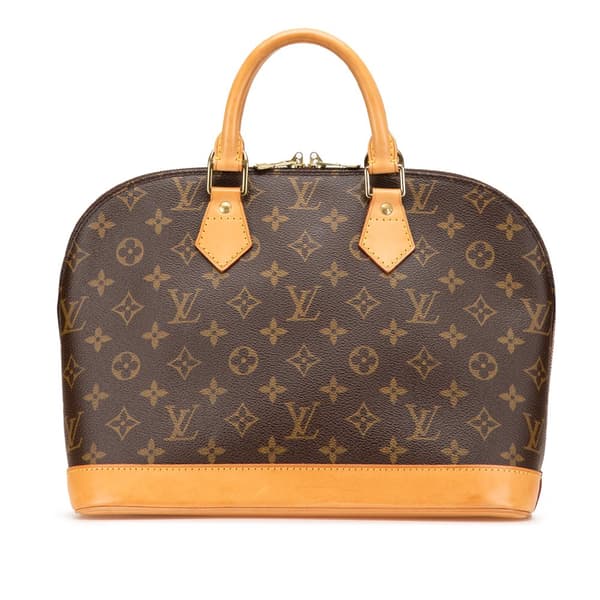 Pre-owned Louis Vuitton Monogram Alma PM Brown