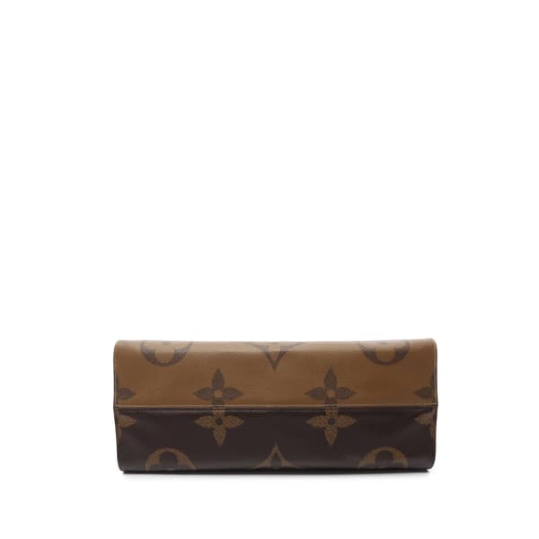 Pre-owned Louis Vuitton Monogram Reverse Giant OnTheGo GM Brown