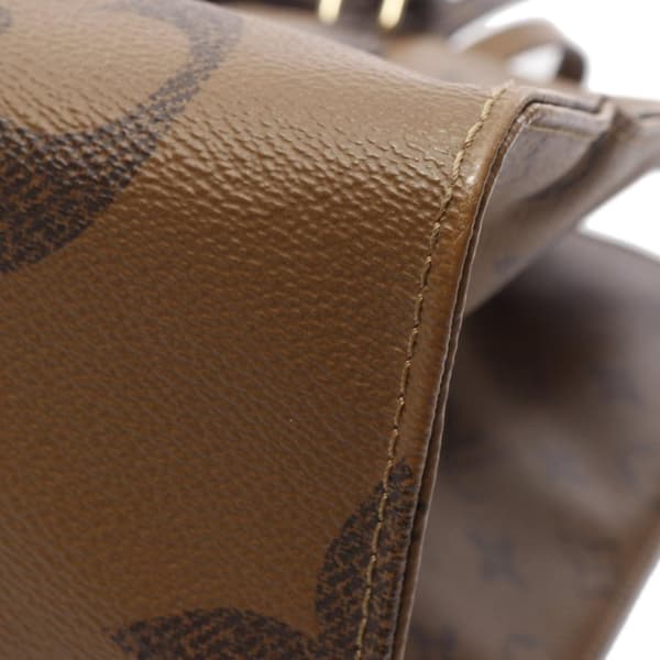 Pre-owned Louis Vuitton Monogram Reverse Giant OnTheGo GM Brown
