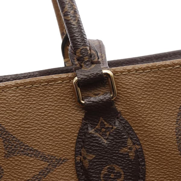 Pre-owned Louis Vuitton Monogram Reverse Giant OnTheGo GM Brown