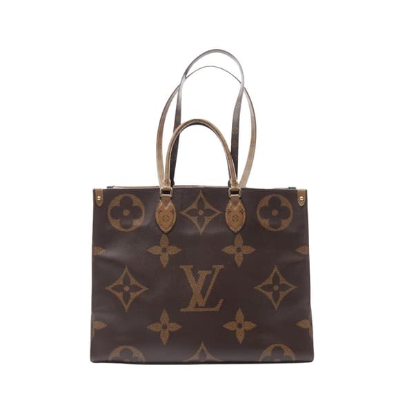 Pre-owned Louis Vuitton Monogram Reverse Giant OnTheGo GM Brown