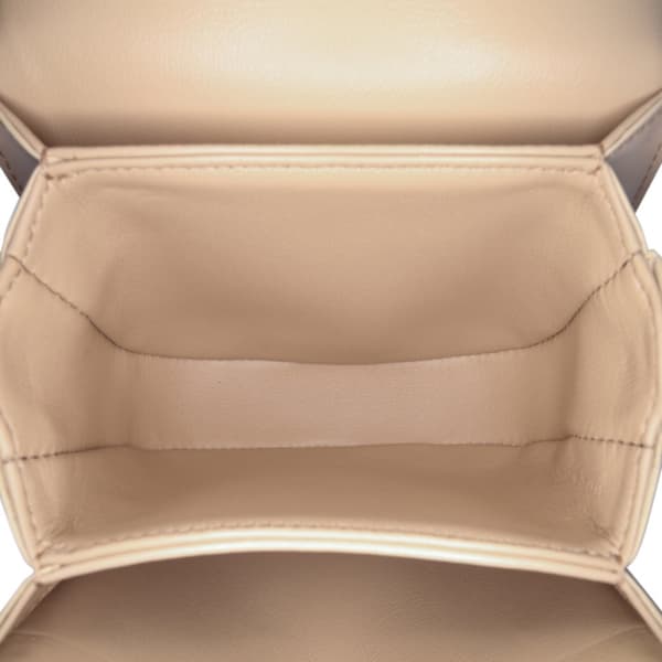 Pre-owned Celine Mini Shiny Calfskin Besace Clea Satchel Brown