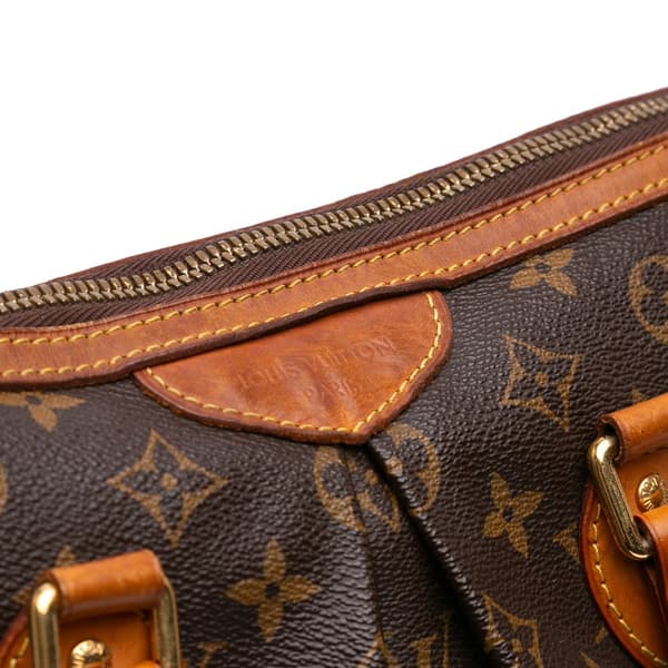 Pre-owned Louis Vuitton Monogram Palermo PM Brown