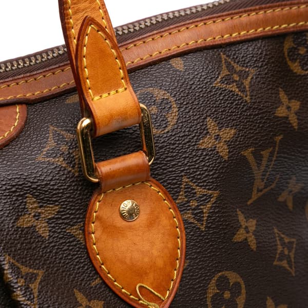 Pre-owned Louis Vuitton Monogram Palermo PM Brown