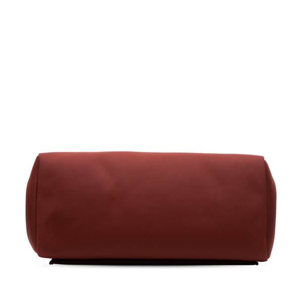 Pre-owned Hermès Toile Militaire Vache Hunter Herbag Zip 31 Red