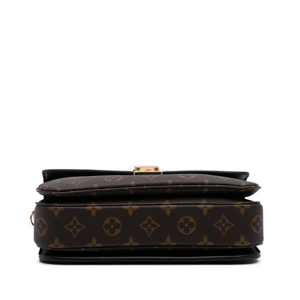 Pre-owned Louis Vuitton Monogram Pochette Metis Brown