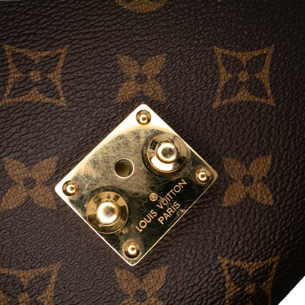 Pre-owned Louis Vuitton Monogram Pochette Metis Brown