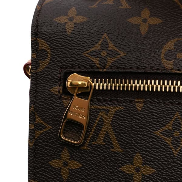 Pre-owned Louis Vuitton Monogram Pochette Metis Brown