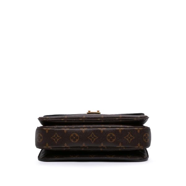 Pre-owned Louis Vuitton Monogram Pochette Metis Brown