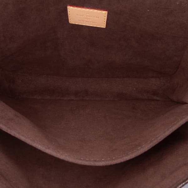Pre-owned Louis Vuitton Monogram Pochette Metis Brown