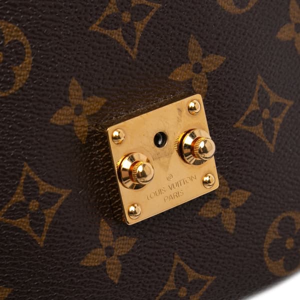 Pre-owned Louis Vuitton Monogram Pochette Metis Brown