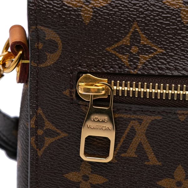 Pre-owned Louis Vuitton Monogram Pochette Metis Brown