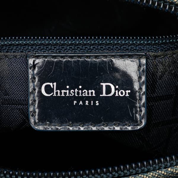 Pre-owned Dior Medium Denim Cannage Lady Dior Blue