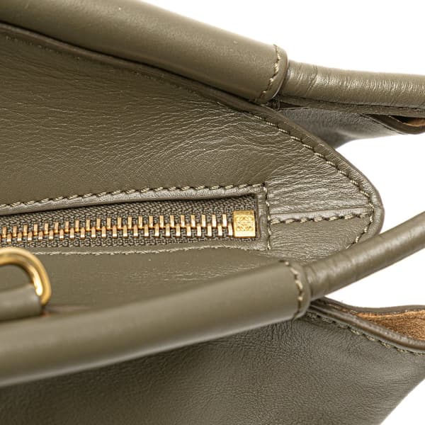 Pre-owned LOEWE Small Nappa Paseo Satchel Brown