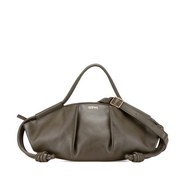 Pre-owned LOEWE Small Nappa Paseo Satchel Brown