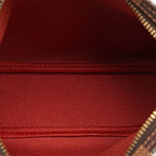Pre-owned Louis Vuitton Damier Ebene Trousse Pochette Brown