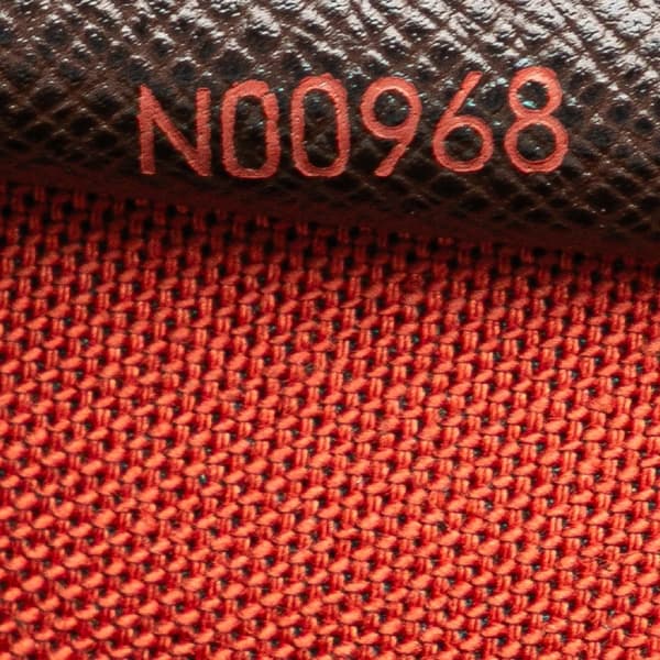 Pre-owned Louis Vuitton Damier Ebene Trousse Pochette Brown