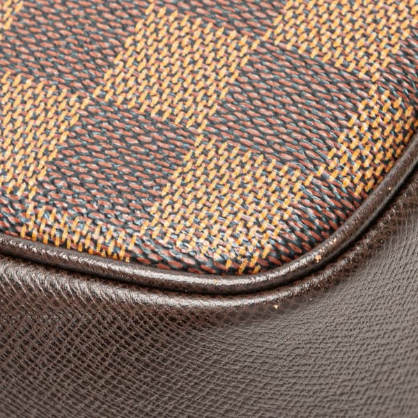 Pre-owned Louis Vuitton Damier Ebene Trousse Pochette Brown