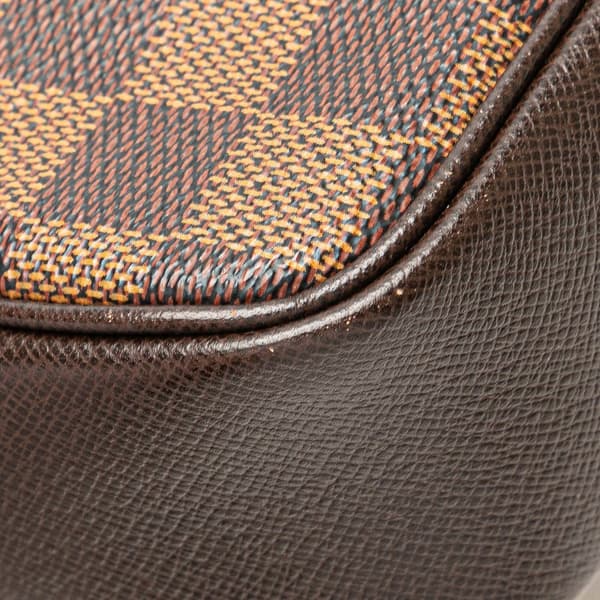 Pre-owned Louis Vuitton Damier Ebene Trousse Pochette Brown