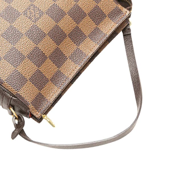 Pre-owned Louis Vuitton Damier Ebene Trousse Pochette Brown