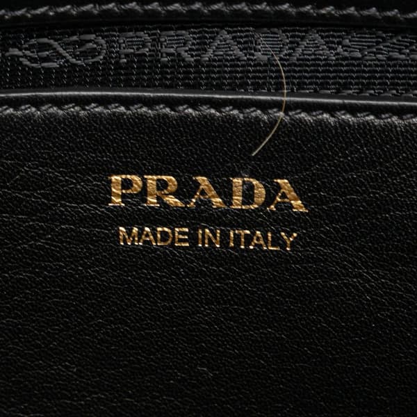 Pre-owned Prada Saffiano and City Calf Esplanade Bag Gray