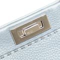 Miniatyrbillede 10 af 10: Pre-owned Fendi Medium Leather Whipstitch Peekaboo Satchel Blue