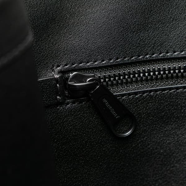 Pre-owned Burberry TB Monogram Canvas Tote Black