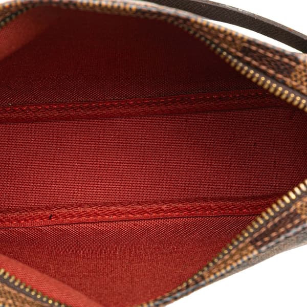 Pre-owned Louis Vuitton Damier Ebene Trousse Pochette Brown