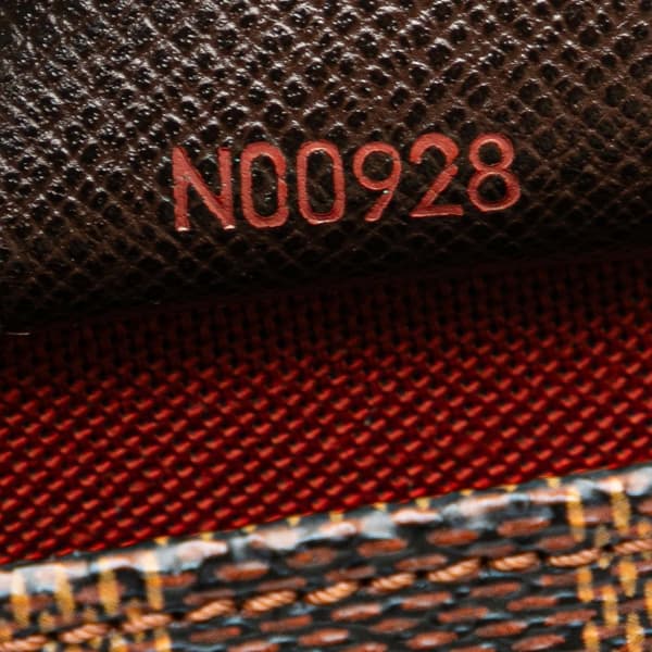 Pre-owned Louis Vuitton Damier Ebene Trousse Pochette Brown