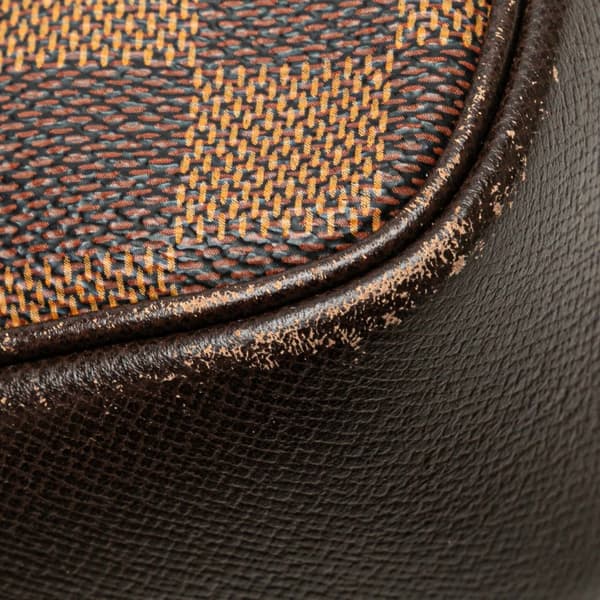 Pre-owned Louis Vuitton Damier Ebene Trousse Pochette Brown
