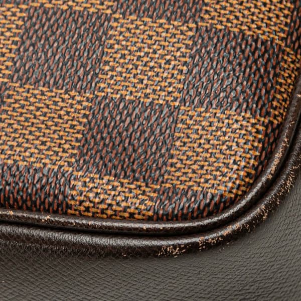 Pre-owned Louis Vuitton Damier Ebene Trousse Pochette Brown