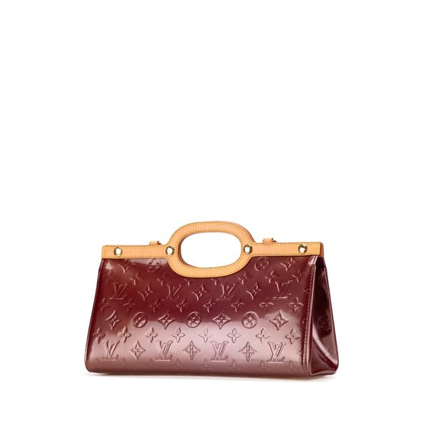 Pre-owned Louis Vuitton Monogram Vernis Roxbury Drive Red
