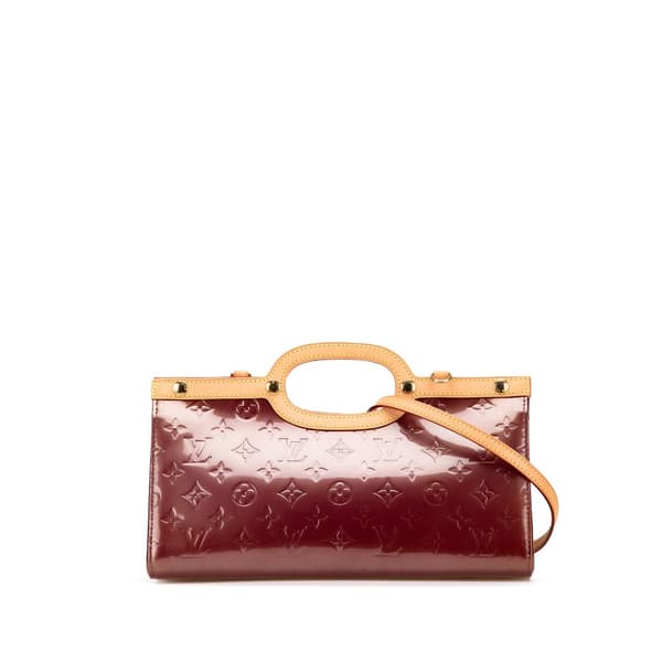 Pre-owned Louis Vuitton Monogram Vernis Roxbury Drive Red