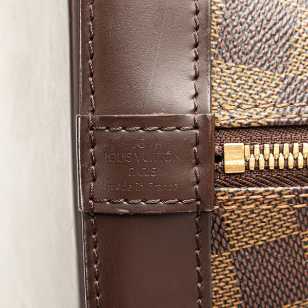Pre-owned Louis Vuitton Damier Ebene Alma PM Brown
