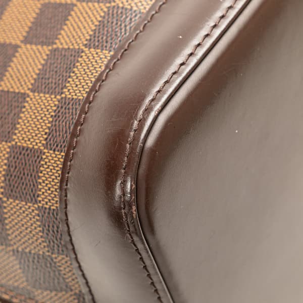 Pre-owned Louis Vuitton Damier Ebene Alma PM Brown