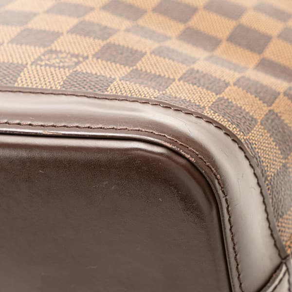 Pre-owned Louis Vuitton Damier Ebene Alma PM Brown